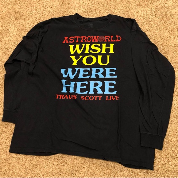 wish you were here t shirt travis scott